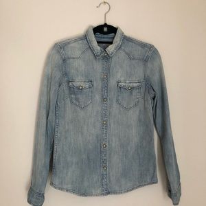 All Saints Denim Button Down